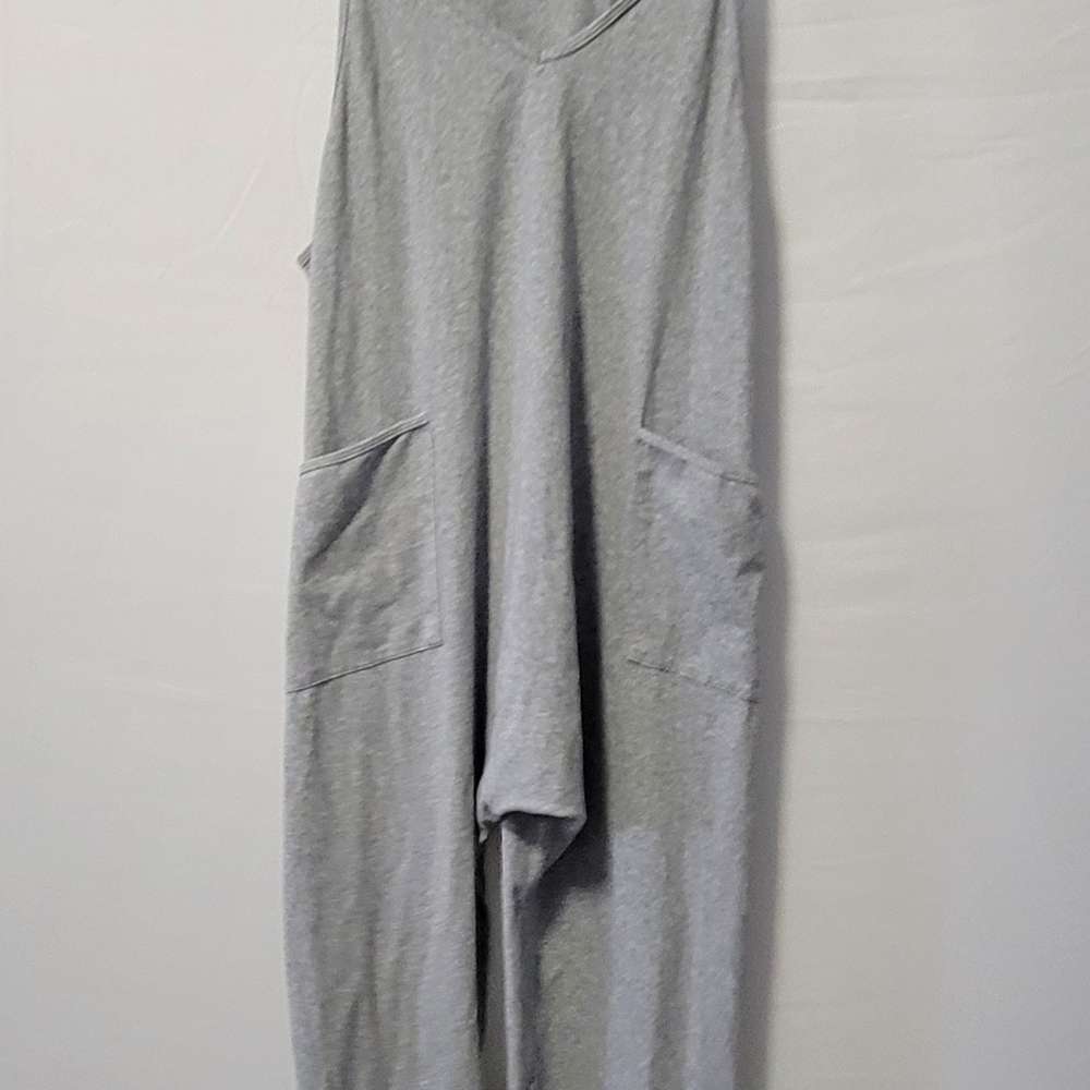 TARSE Woman Jumpsuits Casual V Neck Baggy Rompers Sleeveless Loose Adjustable... - Picture 10 of 14